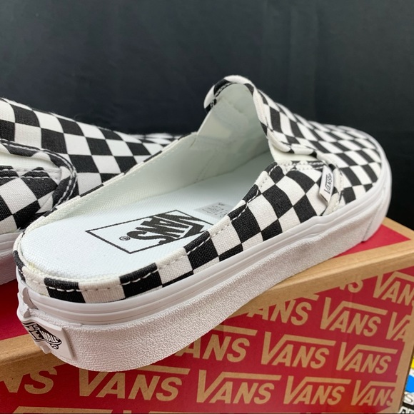 Vans Slip On Mule Checkered Sneakers Womens Various Sizes - Picture 5 of 12
